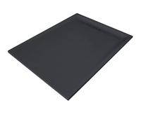 Receveur de douche haute densité aspect ardoise - grille caniveau (Gris, 150 x 100 cm)