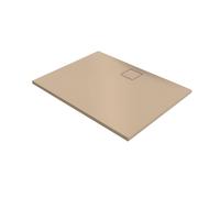 Receveur de douche HÜPPE EasyFlat, Ecoulement long, rectangulaire, 1000x1000mm, EF0102037, Couleur: Beige mat