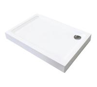 Receveur de douche LARY - ONDEE - 80x120X13cm - Antidérapant - Acrylique - Blanc