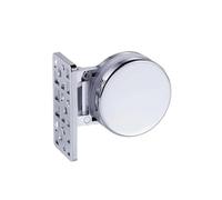 Receveur de douche/paroi de lavabo en verre sans cadre, porte de douche pivotante à 180°, charnières, accessoires en alliage de zinc for salle de bain(Single)