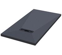 Receveur de douche prêt à carreler 900x1200 avec petit caniveau d'écoulement excentré transversal pour douche à l'italienne