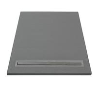 Receveur de douche prêt à carreler 900x900 avec caniveau d'écoulement pour douche à l'italienne