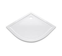 Receveur de douche quart de cercle 90 x 90 cm - Receveur de douche de qualité supérieure en acrylique sanitaire, compatible avec les parois de douche quart de cercle d'un rayon de 55 cm et d'une