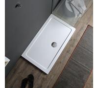 RECEVEUR DE DOUCHE RECTANGULAIRE 120X80 EN ACRYLIQUE ET ABS BLANC