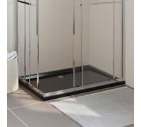 vidaXL Receveur de douche rectangulaire ABS Noir 70x100 cm