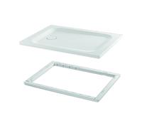 Receveur de douche rectangulaire BetteUltra avec support de baignoire minimum 1300x900x35mm, avec antidérapant Pro, 5795-000AE,T1, Couleur: Blanc