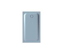 Receveur de douche rectangulaire BetteUltra avec support de baignoire minimum, 1400x800x35mm, BetteGlasur Plus, 5804-418PLUS,T1, Couleur: Bleu satin mat