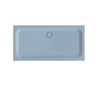 Receveur de douche rectangulaire BetteUltra avec support de baignoire minimum, 1600x800x35mm, BetteGlasur Plus, 5955-418PLUS,T1, Couleur: Bleu satin mat
