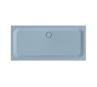 Receveur de douche rectangulaire BetteUltra avec support de baignoire minimum, 1700x800x35mm, BetteGlasur Plus, 5971-418PLUS,T1, Couleur: Bleu satin mat