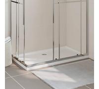 Receveur de douche rectangulaire en ABS blanc, 70 x 120 cm, avec seuil bas, renforcé en fibre de verre ABS brillant, résistant aux rayures et à la saleté, look moderne pour votre salle de bain