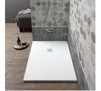 RECEVEUR DE DOUCHE RECTANGULAIRE EN RÉSINE EFFET PIERRE 70X100 | MUSE