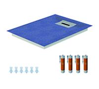 Receveur de douche Schedel Line Flow LI1KF601012 100 x 120 cm, pente sur quatre côtés