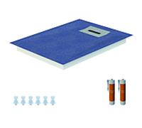 Receveur de douche Schedel Line Flow LI1KF909010 90 x 100 cm, pente sur quatre côtés