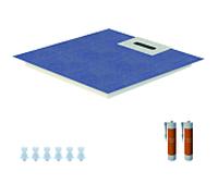 Receveur de douche Schedel Line Flow LI2KF609090 90 x 90 cm, pente unilatérale