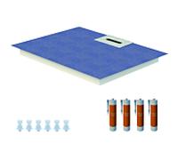 Receveur de douche Schedel Line Flow LI2KF901210 120 x 100 cm, pente unilatérale