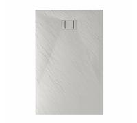Receveur de douche SMC en fibre de verre effet pierre avec bonde inclus H. 2.6