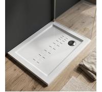 Receveur de douche traditionnel 100x80 extra plat en céramique | Linea
