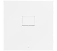 Receveur de douche Villeroy & Boch Squaro Infinity UDQ8080SQI1IVRW 80 x 80 x 4 cm, Blanc Pierre, pour installation à fleur.