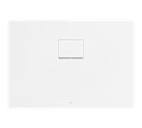 Receveur de douche Villeroy & Boch Squaro Infinity UDQ1070SQI2IVRW 100 x 70 x 4 cm, Blanc Pierre, pour installation à fleur de plafond