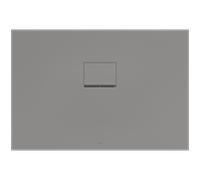 Receveur de douche Villeroy & Boch Squaro Infinity UDQ1175SQI2IV3S 110 x 75 x 4 cm, gris, pour installation à fleur de plafond