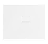 Receveur de douche Villeroy & Boch Squaro Infinity UDQ1190SQI2RVRW 110 x 90 x 4 cm, Blanc Pierre, installation en angle contre le mur