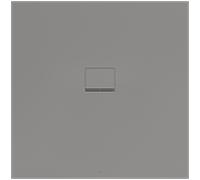 Villeroy und Boch Squaro Infinity Receveur de douche UDQ1212SQI1MV3S 120 x 120 x 4 cm, gris, dimensions pour montage encastré Plomberie