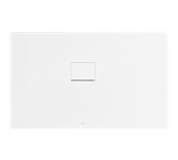 Receveur de douche Villeroy & Boch Squaro Infinity UDQ1380SQI2LVRW 130 x 80 x 4 cm, Blanc Pierre, pose en angle gauche contre le mur