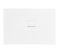 Squaro Infinity de douche UDQ1390SQI2RVRW 130 x 90 Villeroy und Boch 4 cm, Blanc pierre, installation en angle contre le mur