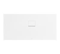 Receveur de douche Villeroy & Boch Squaro Infinity UDQ1575SQI2RVRW 150 x 75 x 4 cm, Blanc Pierre, installation en angle contre le mur