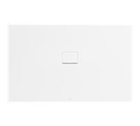 Villeroy und Boch Squaro Infinity Receveur de douche UDQ1610SQI2IVRW 160 x 100 x 4 cm, Blanc pierre, pour montage à fleur Plomberie