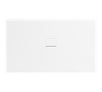 Villeroy und Boch Squaro Infinity Receveur de douche UDQ1710SQI2IVRW 170 x 100 x 4 cm, Blanc pierre, pour montage à fleur Plomberie