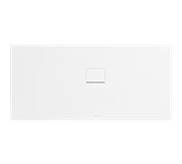 Receveur de douche Villeroy & Boch Squaro Infinity UDQ1780SQI2RVRW 170 x 80 x 4 cm, Blanc Pierre, installation en angle contre le mur