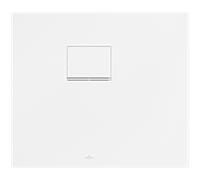 Receveur Squaro Infinity douche UDQ8070SQI2LVRW 80 x 70 Villeroy und Boch 4 cm, Blanc pierre, pose en angle gauche contre le mur