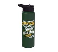 Receveur de rein de greffe d'organe de survivant de transplantation rénale Stainless Steel Insulated Water Bottle