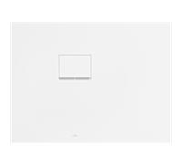 Receveur de douche Villeroy & Boch Squaro Infinity UDQ1075SQI2LVRW 100 x 75 x 4 cm, Blanc Pierre, pose en angle contre le mur