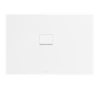 Receveur de Squaro Infinity UDQ1390SQI2LVRW 130 x 90 Villeroy und Boch 4 cm, Blanc Pierre, installation d'angle contre le mur à gauche