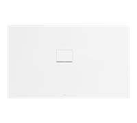 Receveur de Squaro Infinity UDQ1590SQI2LVRW 150 x 90 Villeroy und Boch 4 cm, Blanc Pierre, pose d'angle contre le mur à gauche