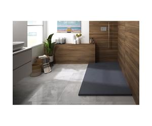 Receveur Kinerock Evo aspect minéral anthr. 180x80 - KINEDO RD9033A