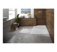 Receveur Kinerock Evo aspect minéral blanc 140x80 - KINEDO RD9020