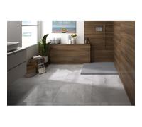 Receveur Kinerock Evo aspect minéral gris p. 80x80 - KINEDO RD9002P