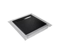 Receveur pierre naturelle graphite noir MARMOX grille caniveau excentrée