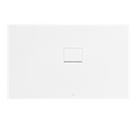Receveur Squaro Infinity douche UDQ1380SQI2RVRW 130 x 80 Villeroy und Boch 4 cm, Blanc pierre, installation en angle contre le mur