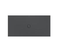 surface BetteFloor Bette match0 5957-400AE, T1 160x80cm, antidérapant/ Pro , support de bain Mini , corbeau