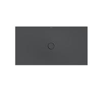 Receveurs de douche BetteFloor avec support de receveur Minimum et BetteGlasur Plus, 1400x750mm, 5802-400PLUS,T1, Couleur: corbeau