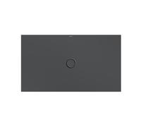 Bette Receveur de douche au sol avec support de receveur minimum et glaÃ§urePlus 5801, 140x80cm, Coloris: corbeau - 5801-400PLUS,T1