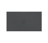 Receveurs de douche BetteFloor avec support de receveur Minimum et BetteGlasur Plus, 1600x900mm, 5966-400PLUS,T1, Couleur: corbeau