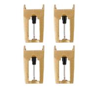 Rechange Aiguille pour Disque Vinyle,4 Pièces Aluminium Dispositif Universel - Accessoires pour Tourne-Disque | pour Platine, Phono, Audio, Musique, réparation, Collection et fête