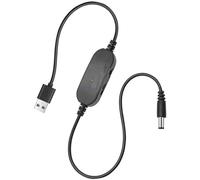 Rechange Câble USB 5V à 12V avec Vitesse et Direction Réglables pour Ponceuse à Ongles | 150cm | DC 3,5 * 1,35mm | Indicateur LED