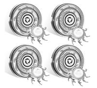 Rechange Compatible avec Rasoir Électrique Skull Shaver Pitbull - Lot de 4 Têtes tête pour