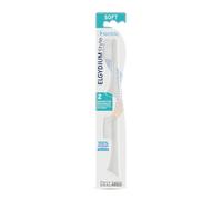Rechange doux et écologique pour brosse électrique - ELGYDIUM Style Electric, lot de 2 têtes souple, brins nylon qualité supérieure, plastique 100% recyclé - Lot de 3